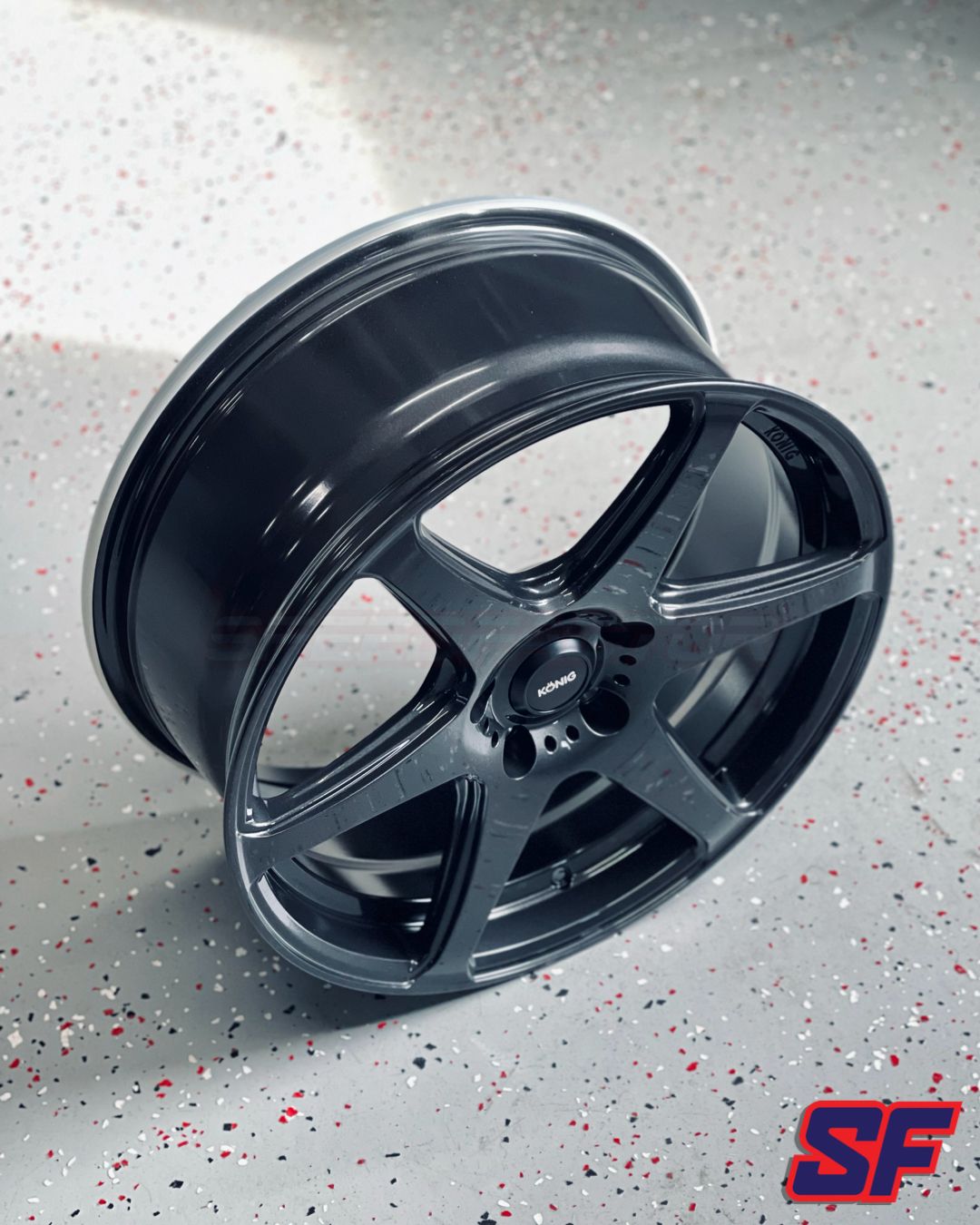 Konig Tandem 18x8 5x114.3 ET45 Gloss Graphite Wheels