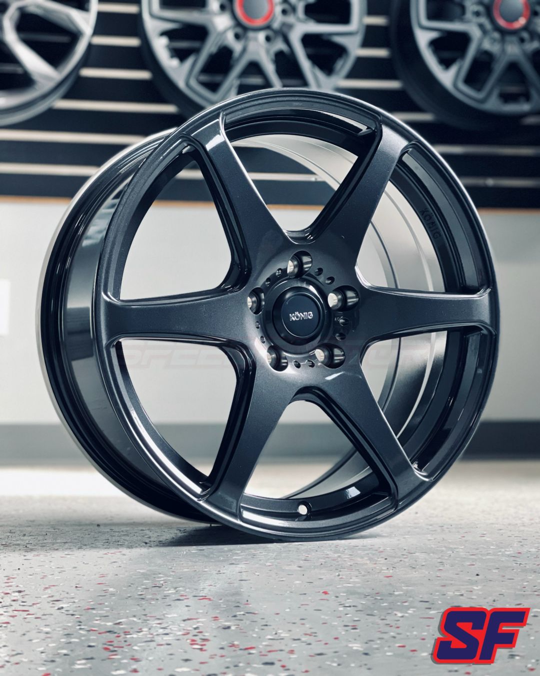 Konig Tandem 18x8 5x114.3 ET45 Gloss Graphite Wheels