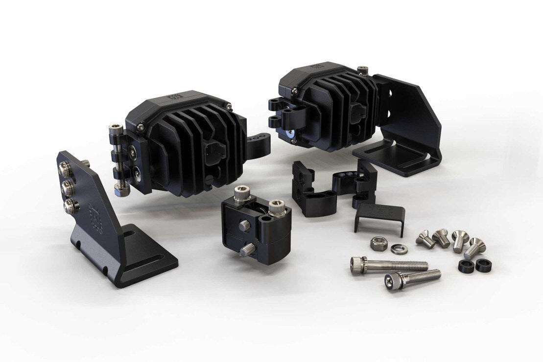 Links & Mounting Accessories: BangerBar Double Row (4Banger) - Brackets - Morimoto