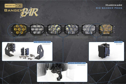 Links & Mounting Accessories: BangerBar Triple Row (BigBanger) - Hardware - Morimoto