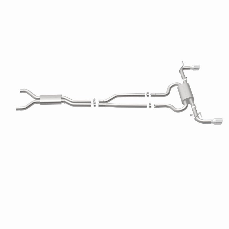 MagnaFlow 07 Audi Q7 V8 4.2L Dual Split Rear Exit Stainless Cat-Back Perf Exhaust-Catback-Magnaflow