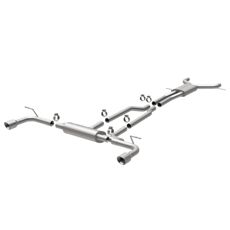 MagnaFlow 07 Audi Q7 V8 4.2L Dual Split Rear Exit Stainless Cat-Back Perf Exhaust-Catback-Magnaflow