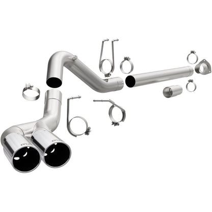 MagnaFlow 08-17 Ford F-250/F-350/F-450 4.6L/6.7 DPF-Back SS 4in Dual Single Passenger Side Rear Exit-DPF Back-Magnaflow