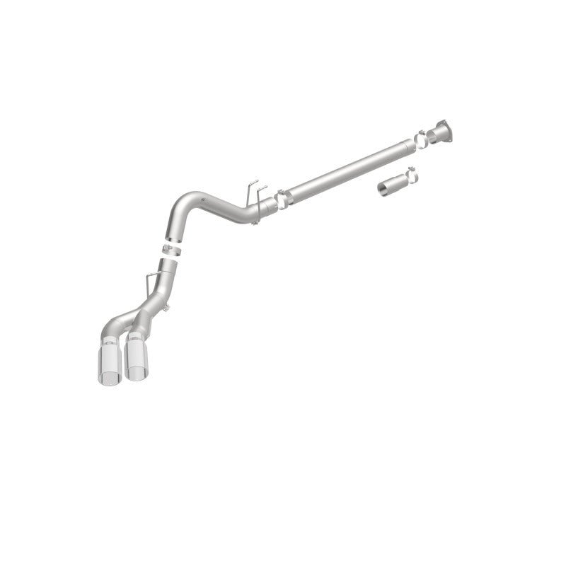 MagnaFlow 08-17 Ford F-250/F-350/F-450 4.6L/6.7 DPF-Back SS 4in Dual Single Passenger Side Rear Exit-DPF Back-Magnaflow