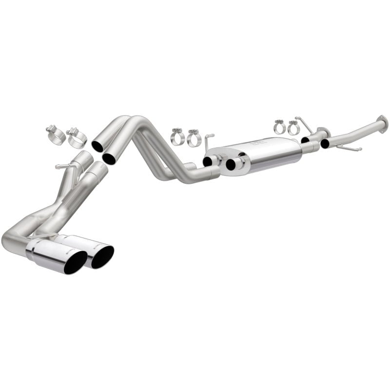 MagnaFlow 14 Toyota Tundra V8 4.6L/5.7L Stainless C/b Exhaust Dual same side pass. rear tire-Catback-Magnaflow