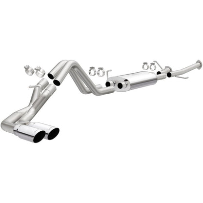 MagnaFlow 14 Toyota Tundra V8 4.6L/5.7L Stainless C/b Exhaust Dual same side pass. rear tire-Catback-Magnaflow