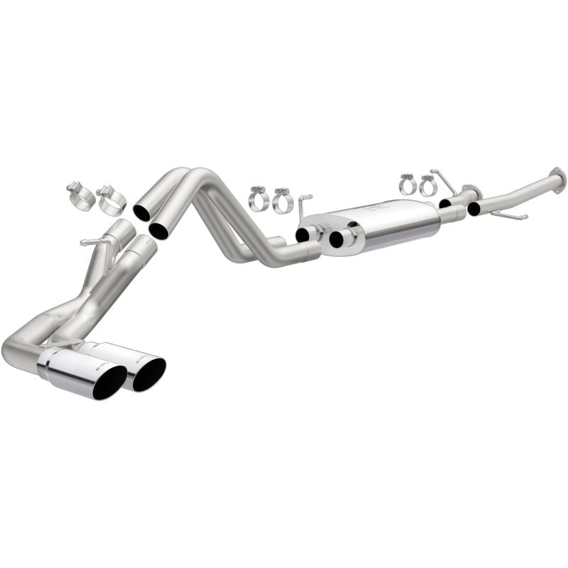 MagnaFlow 14 Toyota Tundra V8 4.6L/5.7L Stainless C/b Exhaust Dual same side pass. rear tire-Catback-Magnaflow