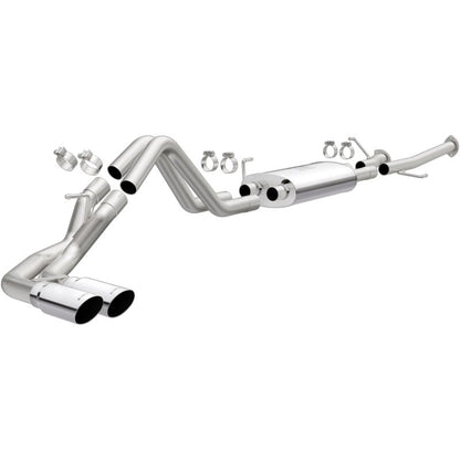 MagnaFlow 14 Toyota Tundra V8 4.6L/5.7L Stainless C/b Exhaust Dual same side pass. rear tire-Catback-Magnaflow