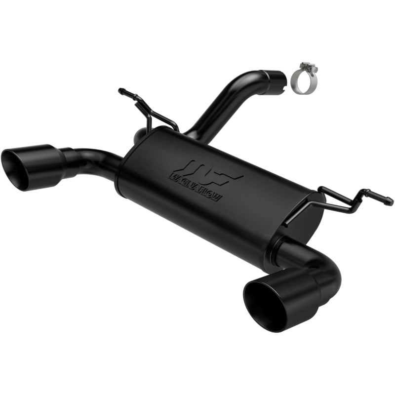 MagnaFlow 2018+ Jeep Wrangler 3.6L Dual Black Tip Axle-Back Exhaust-Axle Back-Magnaflow