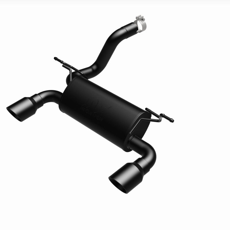 MagnaFlow 2018+ Jeep Wrangler 3.6L Dual Black Tip Axle-Back Exhaust-Axle Back-Magnaflow