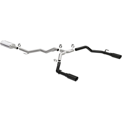 MagnaFlow 2020 Jeep Gladiator 3in Street Series Dual Split Exit SS Cat-Back Exhaust w/Black Tips-Catback-Magnaflow