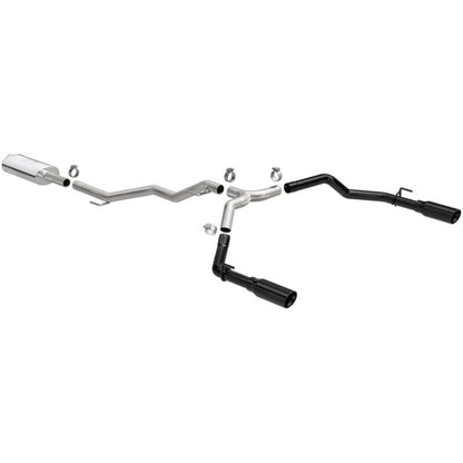 MagnaFlow 2020 Jeep Gladiator 3in Street Series Dual Split Exit SS Cat-Back Exhaust w/Black Tips-Catback-Magnaflow