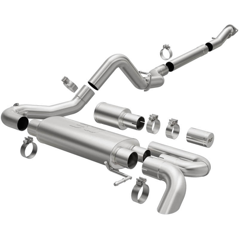 MagnaFlow 2021 Ford Bronco Overland Series Cat-Back Exhaust w/ Single Straight Driver Exit- No Tip-Catback-Magnaflow