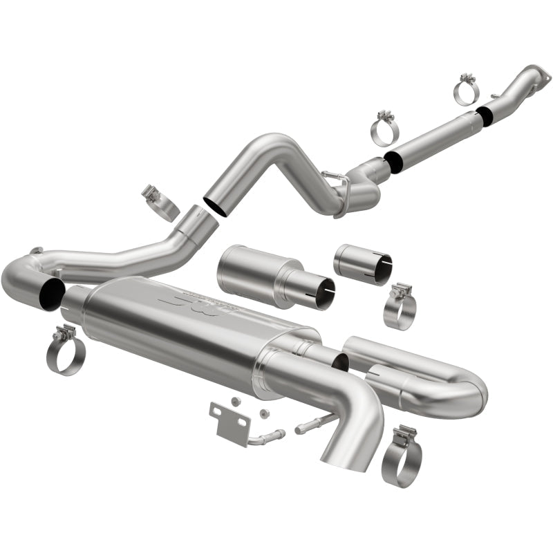 MagnaFlow 2021 Ford Bronco Overland Series Cat-Back Exhaust w/ Single Straight Driver Exit- No Tip-Catback-Magnaflow
