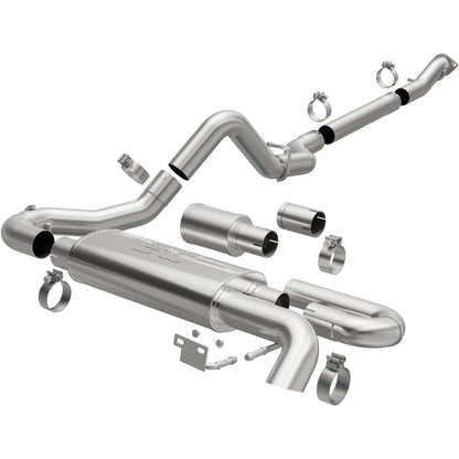 MagnaFlow 2021 Ford Bronco Overland Series Cat-Back Exhaust w/ Single Straight Driver Exit- No Tip-Catback-Magnaflow