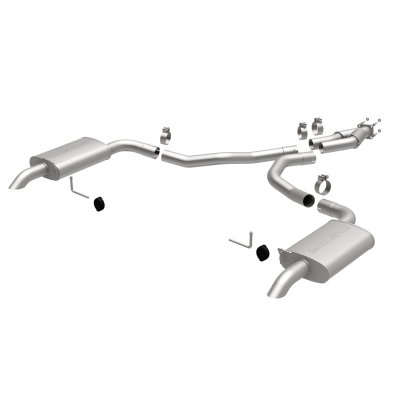 MagnaFlow 75-79 Chevy Corvette V8 5.7L Dual Split Rear Exit Stainless Cat-Back Perf Exhaust-Catback-Magnaflow