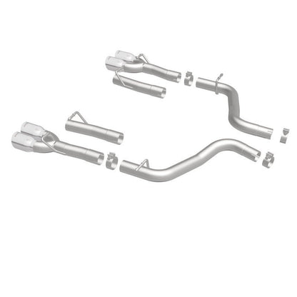 MagnaFlow Axle-Back, SS, 2.5in, Quad Split Rear 3.5in Tip 2015 Dodge Challenger 3.6L V6-Axle Back-Magnaflow