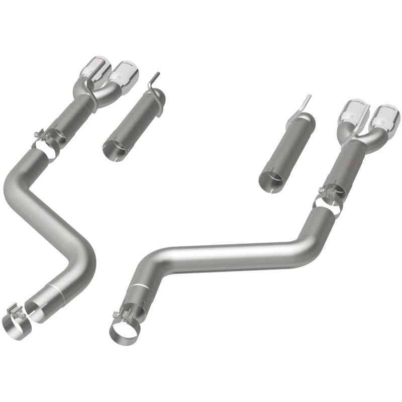 MagnaFlow Axle-Back, SS, 3in, Quad Split Rear 3.5 Tips 2015 Dodge Challenger incl SRT Hellcat-Catback-Magnaflow