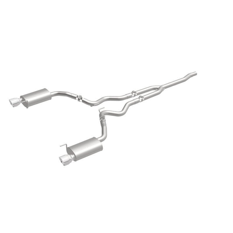 MagnaFlow Cat Back, SS, 2.5in, Street, Dual Split Polished 4.5in Tips 2015 Ford Mustang Ecoboost-Catback-Magnaflow