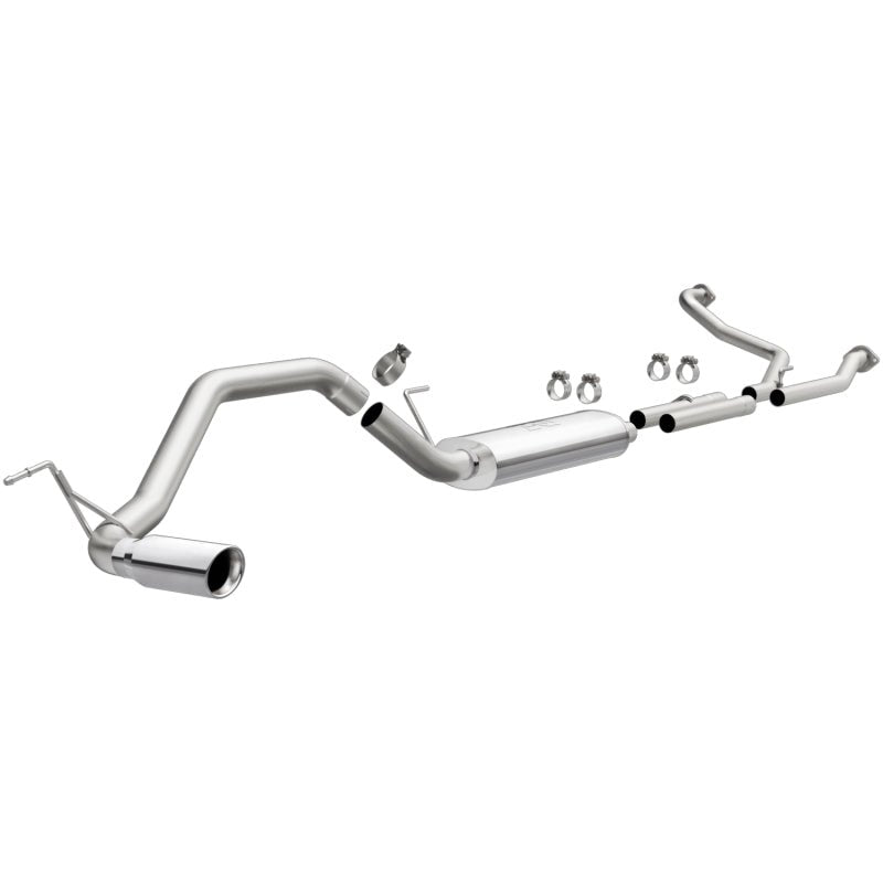 MagnaFlow CatBack 07-15 Nissan Titan V8 LGAS/LFLEX Single MF Polished Stainless Exhaust-Catback-Magnaflow