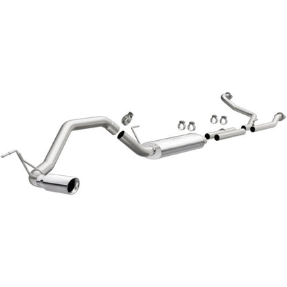 MagnaFlow CatBack 07-15 Nissan Titan V8 LGAS/LFLEX Single MF Polished Stainless Exhaust-Catback-Magnaflow