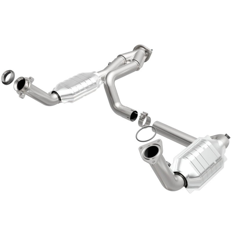 MagnaFlow Conv DF 02-06 Cadillac Escalade / 02-06 Chevy Avalanche 5.3L Dual Conv Y-Pipe Assembly 2WD-Catalytic Converter Direct Fit-Magnaflow