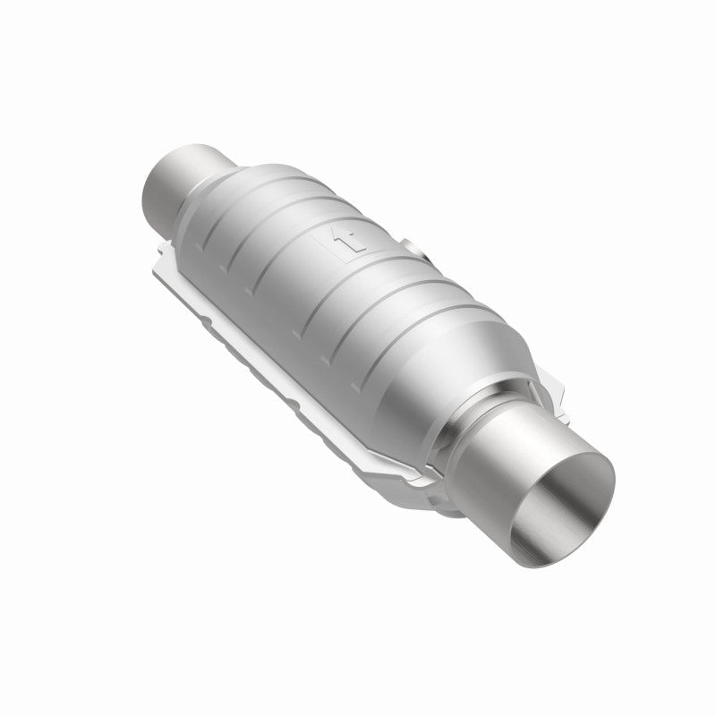 MagnaFlow Conv Univ 2.25in Inlet/Outlet Center/Center Round 11in Body L x 5.125in W x 15in Overall L-Catalytic Converter Universal-Magnaflow
