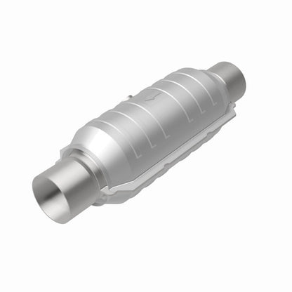 MagnaFlow Conv Univ 2.25in Inlet/Outlet Center/Center Round 11in Body L x 5.125in W x 15in Overall L-Catalytic Converter Universal-Magnaflow