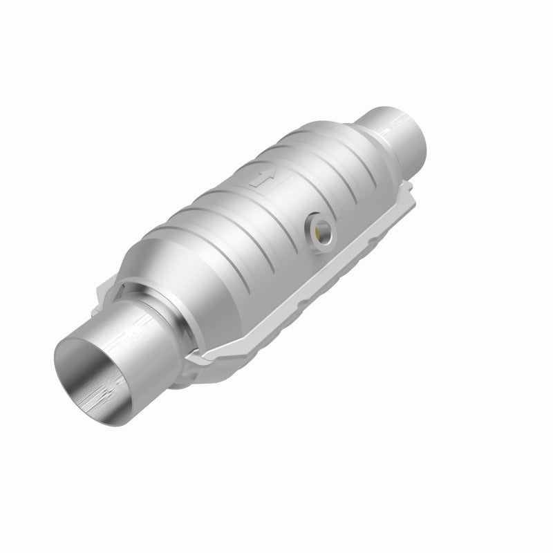 MagnaFlow Conv Univ 2.25in Inlet/Outlet Center/Center Round 11in Body L x 5.125in W x 15in Overall L-Catalytic Converter Universal-Magnaflow