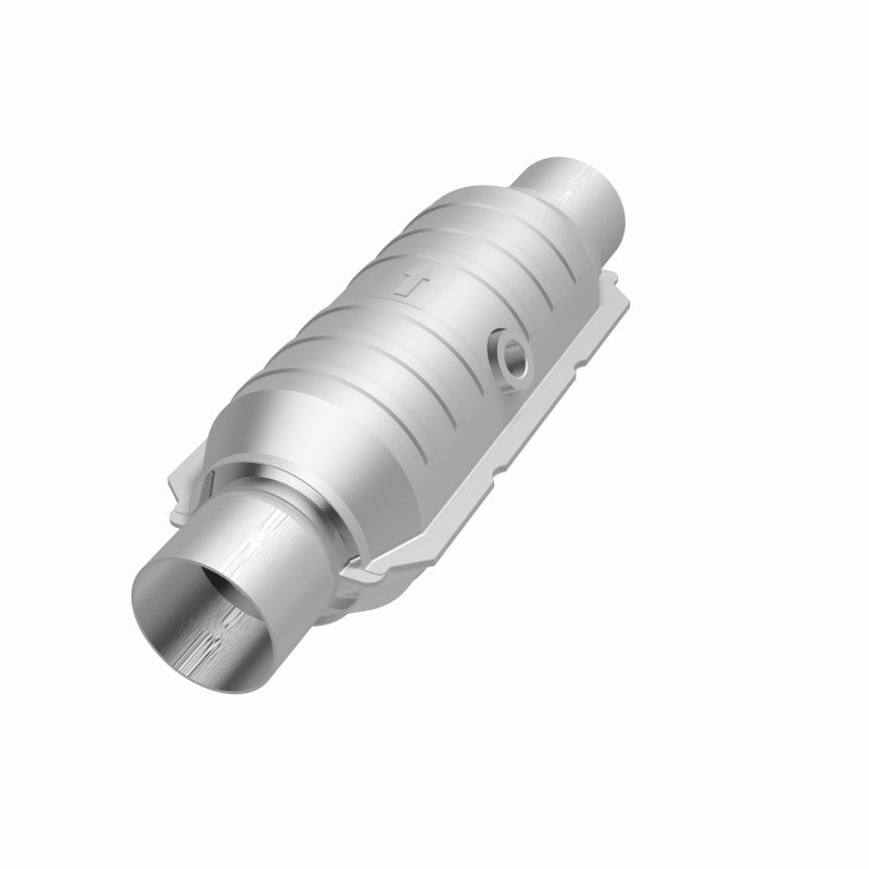 MagnaFlow Conv Univ 2.25in Inlet/Outlet Center/Center Round 11in Body L x 5.125in W x 15in Overall L-Catalytic Converter Universal-Magnaflow