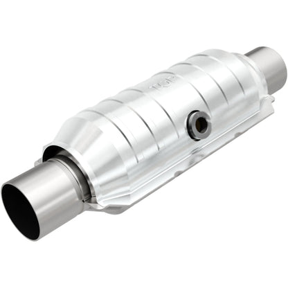 MagnaFlow Conv Univ 2.25in Inlet/Outlet Center/Center Round 11in Body L x 5.125in W x 15in Overall L-Catalytic Converter Universal-Magnaflow