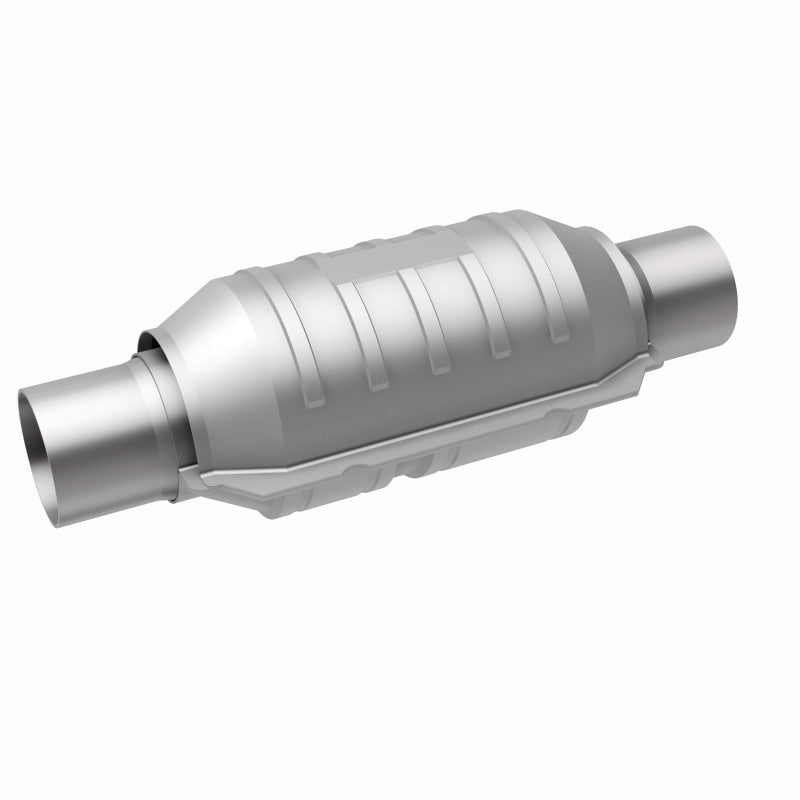 MagnaFlow Conv Univ 2.25in Inlet/Outlet Center/Center Round 9in Body L x 5.125in W x 13in Overall L-Catalytic Converter Universal-Magnaflow