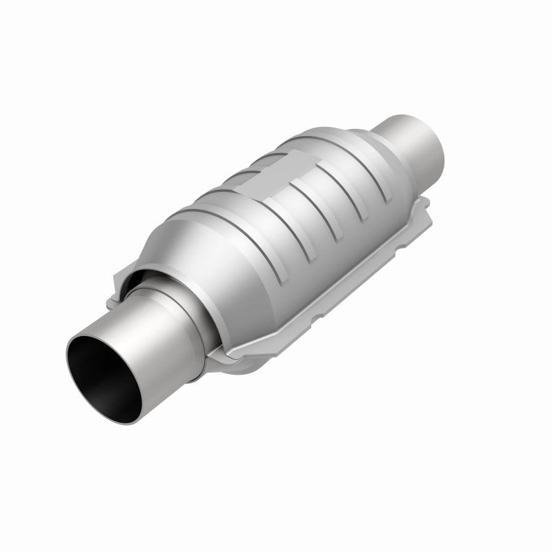MagnaFlow Conv Univ 2in Inlet/Outlet Ctr/Ctr Round 9in Body L x 5.125in W x 13in Overall L 49 State-Catalytic Converter Universal-Magnaflow