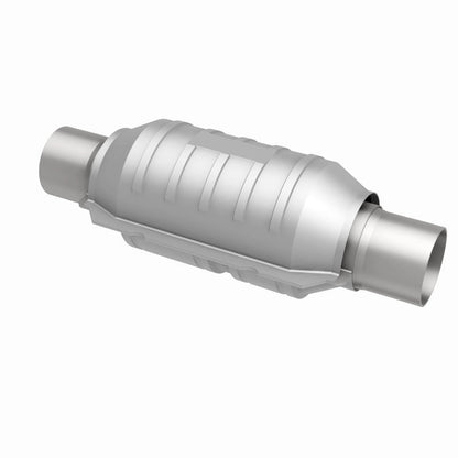 MagnaFlow Conv Univ 2in Inlet/Outlet Ctr/Ctr Round 9in Body L x 5.125in W x 13in Overall L 49 State-Catalytic Converter Universal-Magnaflow