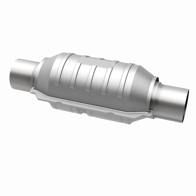 MagnaFlow Conv Univ 2in Inlet/Outlet Ctr/Ctr Round 9in Body L x 5.125in W x 13in Overall L 49 State-Catalytic Converter Universal-Magnaflow