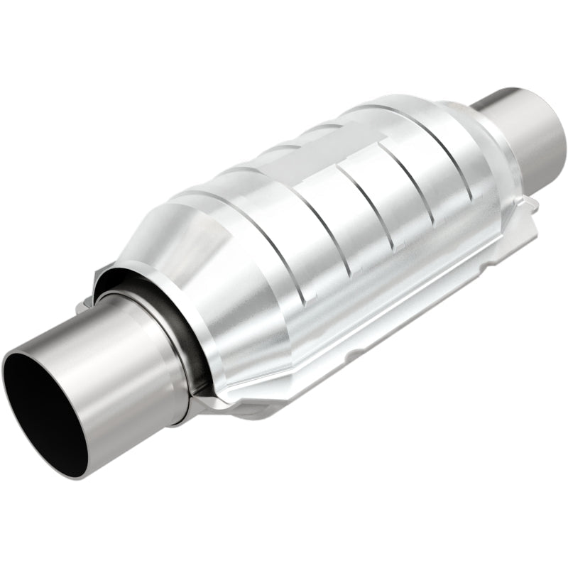MagnaFlow Conv Univ 3in Inlet/Outlet Center/Center Round 9in Body L x 5.125in W x 13in Overall L-Catalytic Converter Universal-Magnaflow