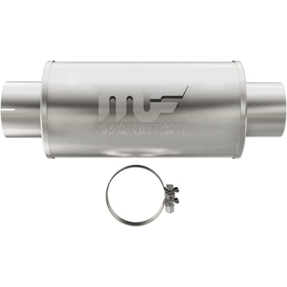 MagnaFlow Muffler Mag DSL SS 7x7x14 4in Inlet 4in Outlet-Muffler-Magnaflow