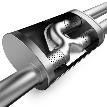 MagnaFlow Muffler Mag SS 18X5X8 2.5X2.5/2.5 O-Muffler-Magnaflow