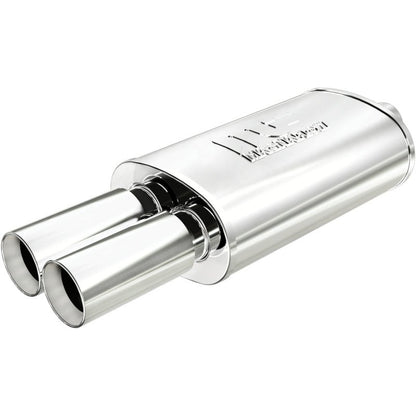 MagnaFlow Muffler W/Tip Mag SS 14X5X8 2.25/3-Muffler-Magnaflow