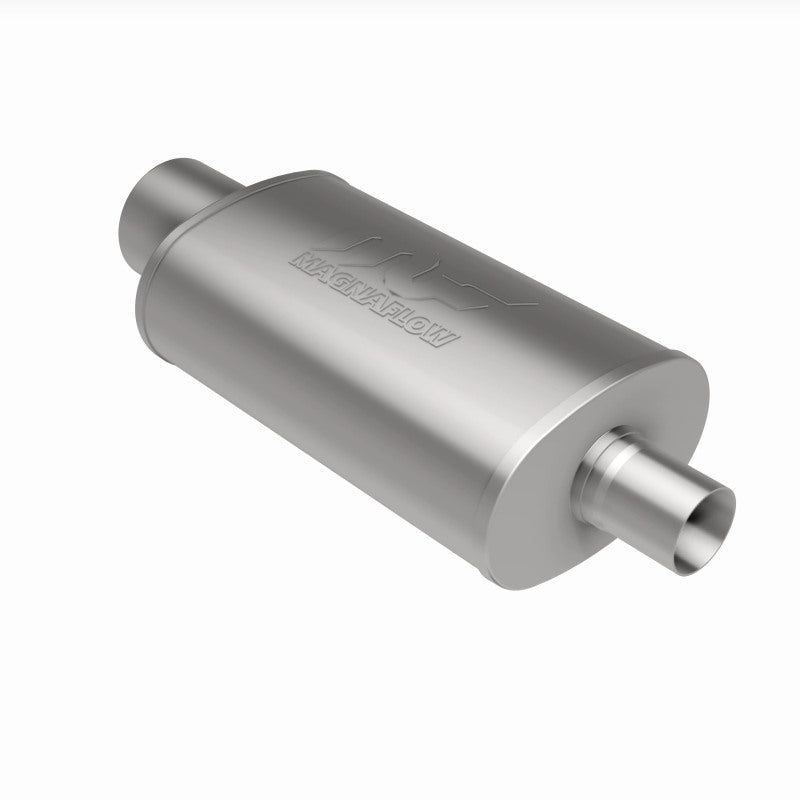 MagnaFlow Muffler W/Tip Mag SS 14X5X8 2.25/4.-Muffler-Magnaflow