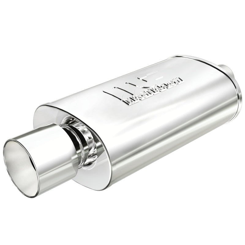 MagnaFlow Muffler W/Tip Mag SS 14X5X8 2.25/4.-Muffler-Magnaflow