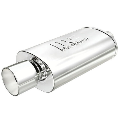 MagnaFlow Muffler W/Tip Mag SS 14X5X8 2.25/4.-Muffler-Magnaflow