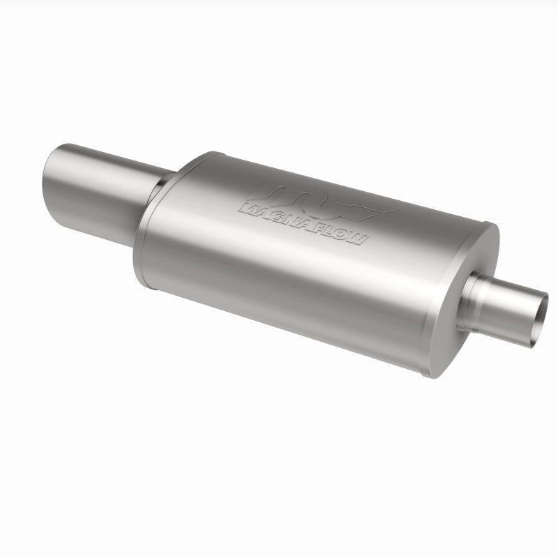 MagnaFlow Muffler W/Tip Mag SS 14X5X8 2.25/4.-Muffler-Magnaflow
