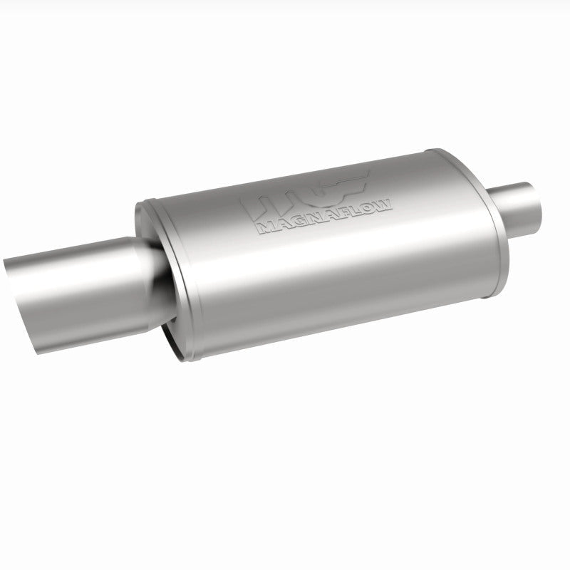 MagnaFlow Muffler W/Tip Mag SS 14X5X8 2.25/4.-Muffler-Magnaflow