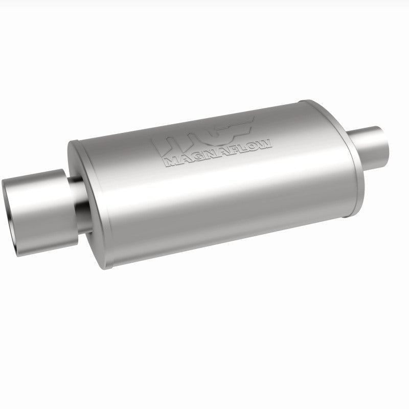 MagnaFlow Muffler W/Tip Mag SS 14X5X8 2.25/4.-Muffler-Magnaflow