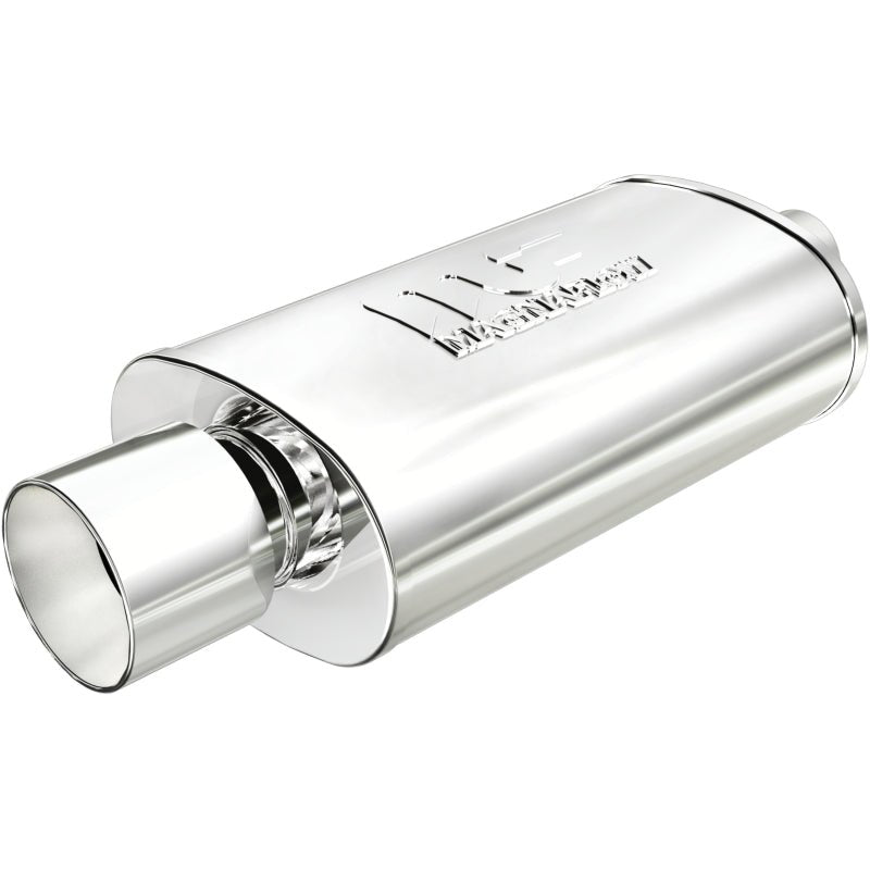 MagnaFlow Muffler W/Tip Mag SS 14X5X8 2.25/4.-Muffler-Magnaflow