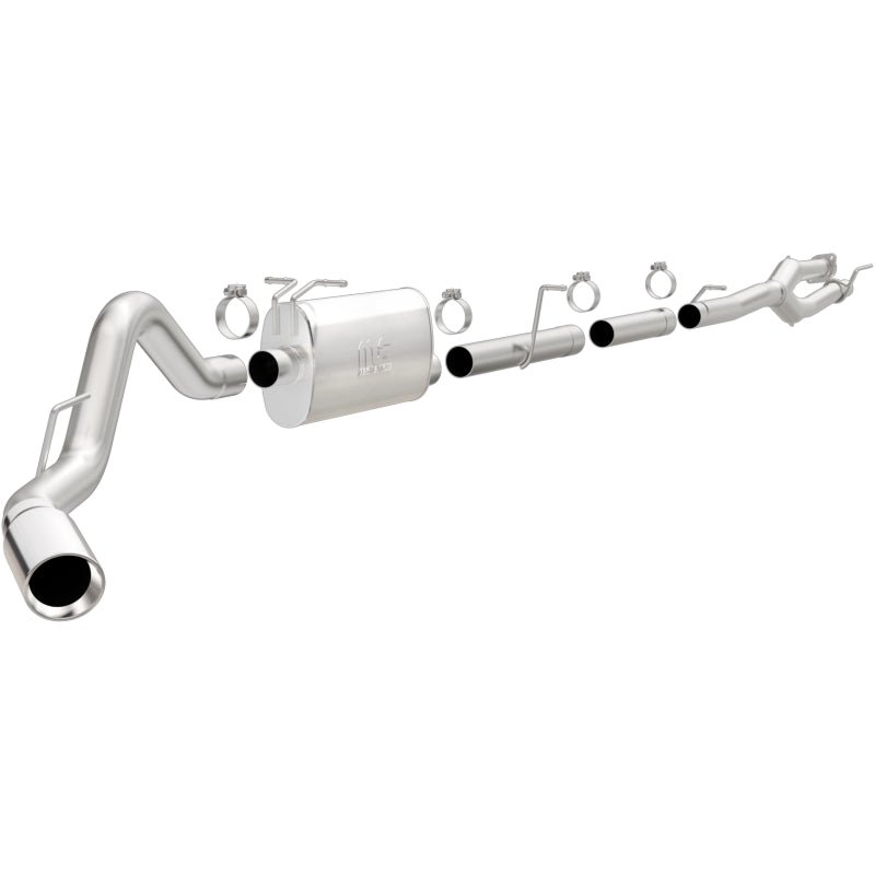 MagnaFlow Sys C/B 11-15 Ford Super Duty F250 6.2L EC CC, SS 3.5in Single Rear Pass Side Ext 5in Tip-Catback-Magnaflow