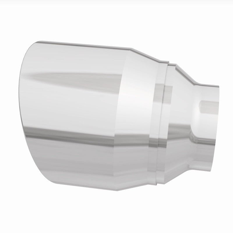 MagnaFlow Tip Stainless Double Wall Round Single Outlet Polished 4.5in DIA 2.5in Inlet 5.75in Length-Tips-Magnaflow