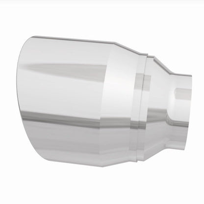 MagnaFlow Tip Stainless Double Wall Round Single Outlet Polished 4.5in DIA 2.5in Inlet 5.75in Length-Tips-Magnaflow