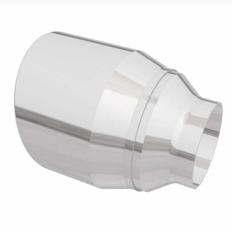 MagnaFlow Tip Stainless Double Wall Round Single Outlet Polished 4.5in DIA 2.5in Inlet 5.75in Length-Tips-Magnaflow